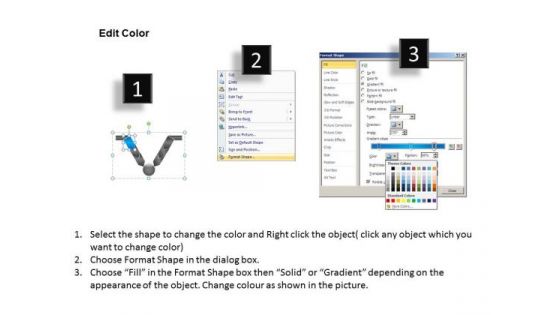 PowerPoint Design Marketing V Diagram Ppt Template