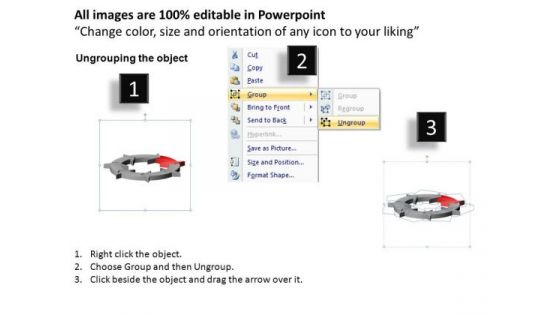 PowerPoint Design Process Business Success Circular Arrows Ppt Design