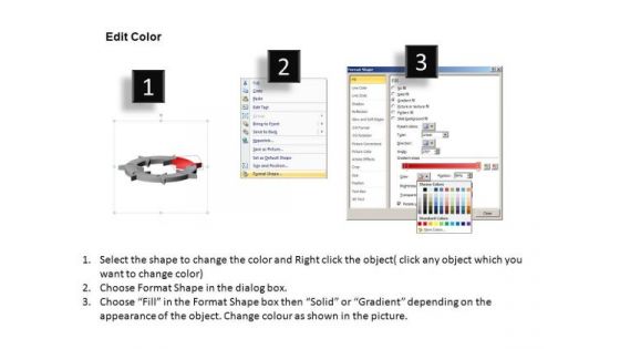 PowerPoint Design Process Business Success Circular Arrows Ppt Design