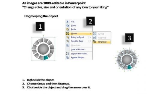 PowerPoint Design Process Donut With Core Ppt Slide Designs