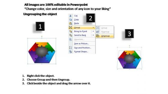 PowerPoint Design Process Puzzle Process Ppt Themes