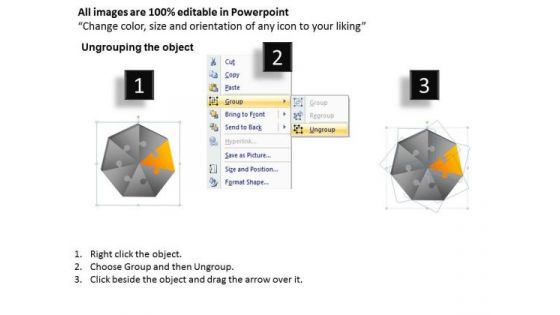 PowerPoint Design Sales Heptagon Puzzle Pieces Ppt Presentation Designs