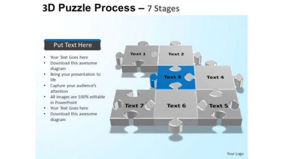 PowerPoint Design Slides Chart Puzzle Process Ppt Backgrounds