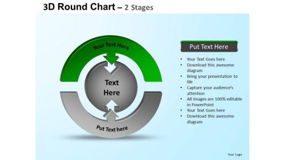 PowerPoint Design Slides Chart Round Process Flow Chart Ppt Presentation