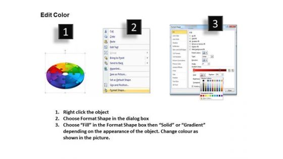 PowerPoint Design Slides Circle Puzzle Pieces Sales Ppt Slides