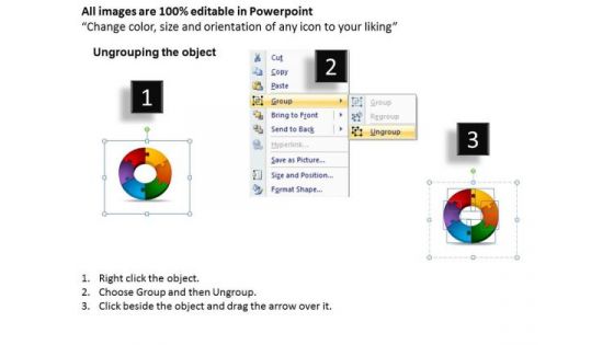PowerPoint Design Slides Circular Puzzle Process Sales Ppt Theme