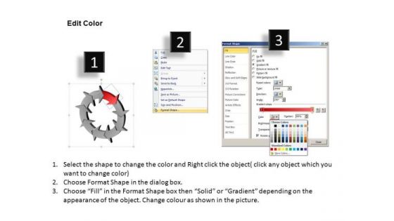 PowerPoint Design Slides Company Designs Process Circular Arrows Ppt Themes