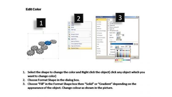 PowerPoint Design Slides Company Gears Process Ppt Backgrounds