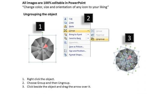 PowerPoint Design Slides Diagram Circular Quadrant Ppt Template