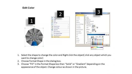 PowerPoint Design Slides Download Circular Quadrant Ppt Templates