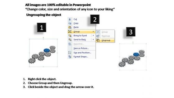 PowerPoint Design Slides Download Gears Process Ppt Design