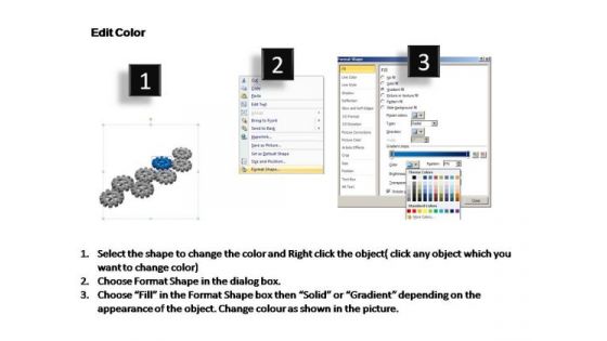 PowerPoint Design Slides Download Gears Process Ppt Design