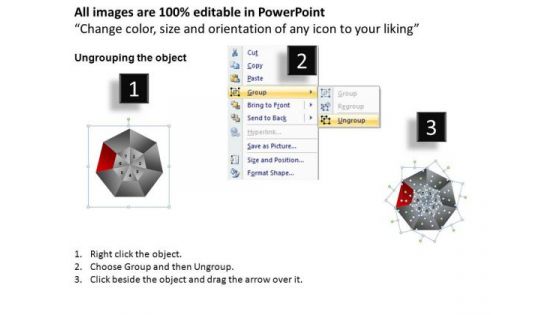 PowerPoint Design Slides Editable Circular Quadrant Ppt Theme