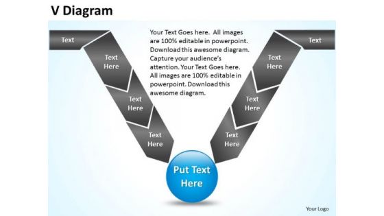 PowerPoint Design Slides Editable V Diagram Ppt Presentation