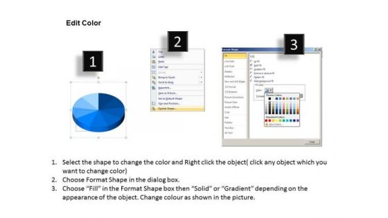 PowerPoint Design Slides Executive Competition 3d Pie Chart List Ppt Slide Designs