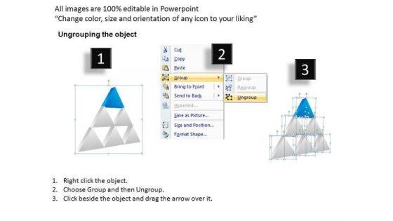 PowerPoint Design Slides Executive Competition Triangles Ppt Slides