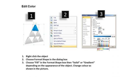 PowerPoint Design Slides Executive Competition Triangles Ppt Slides