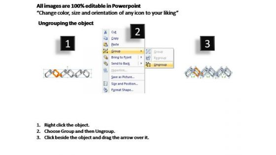 PowerPoint Design Slides Leadership Chains Process Ppt Template