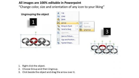 PowerPoint Design Slides Leadership Rings Ppt Layout