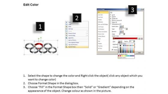 PowerPoint Design Slides Leadership Rings Ppt Layout