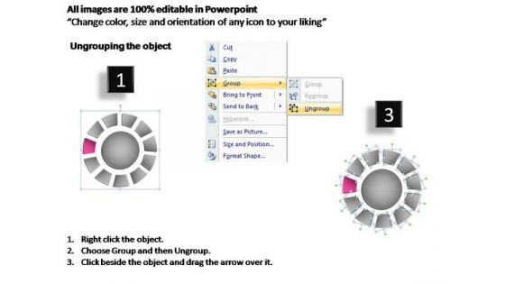 PowerPoint Design Slides Marketing Donut With Core Ppt Backgrounds