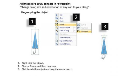 PowerPoint Design Slides Process Umbrella Chart Ppt Templates
