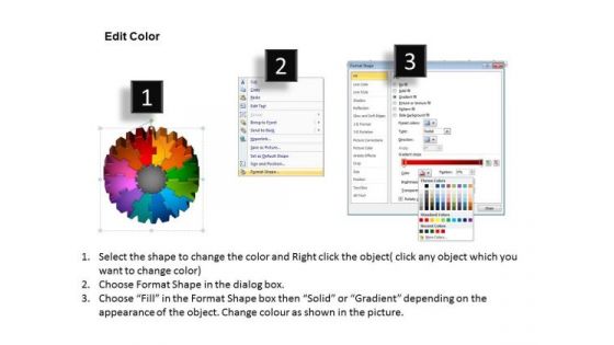 PowerPoint Design Slides Sales Gear Process Ppt Slide