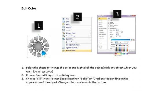 PowerPoint Design Slides Sales Round Chart Ppt Backgrounds
