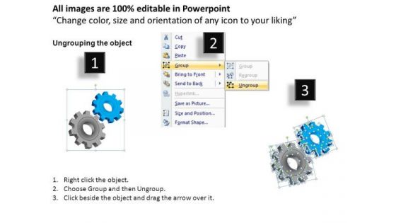 PowerPoint Design Slides Strategy Gear Wheel Ppt Layout