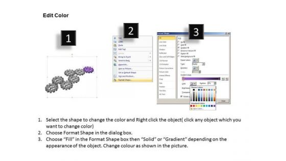 PowerPoint Design Slides Strategy Gears Process Ppt Backgrounds