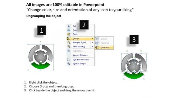 PowerPoint Design Slides Strategy Round Process Flow Chart Ppt Template