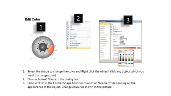 PowerPoint Design Slides Teamwork Circular Puzzle Ppt Process