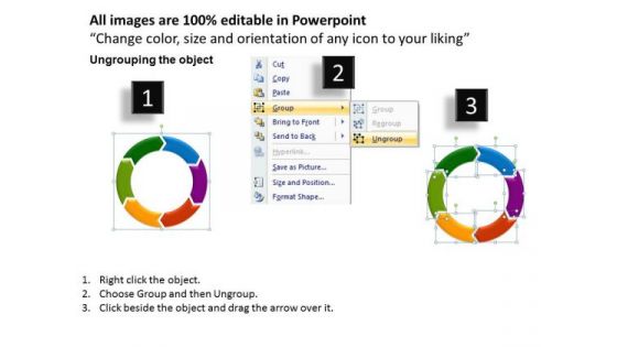 PowerPoint Design Slides Teamwork Cycle Diagram Ppt Layout