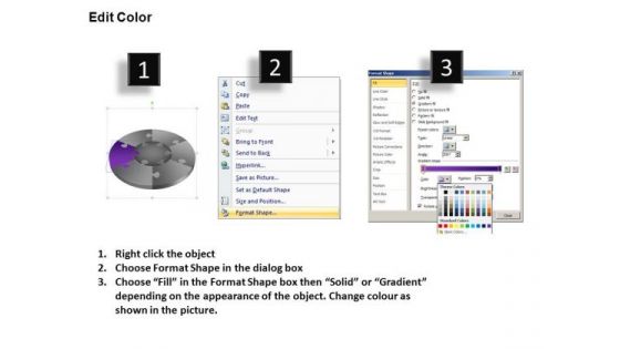 PowerPoint Design Slides Teamwork Jigsaw Pie Chart Ppt Slides