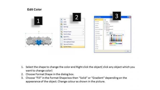 PowerPoint Design Strategy Puzzle Process Ppt Backgrounds