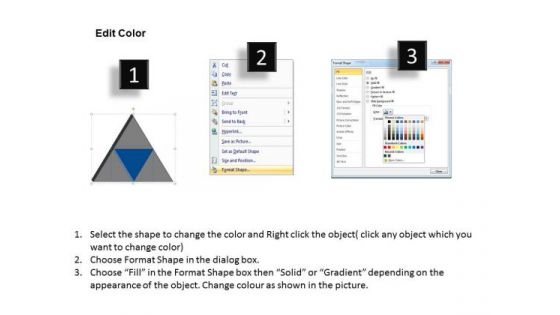 PowerPoint Design Strategy Triangle Process Ppt Layouts