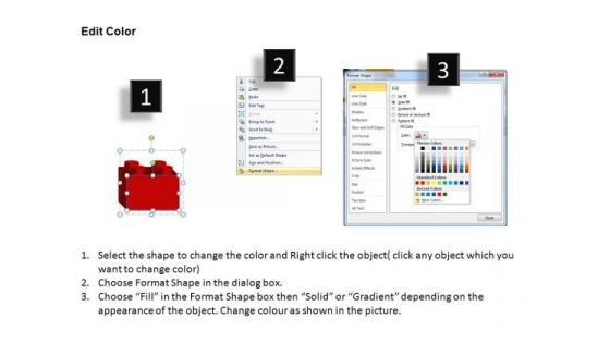 PowerPoint Design Success Lego Blocks Ppt Template