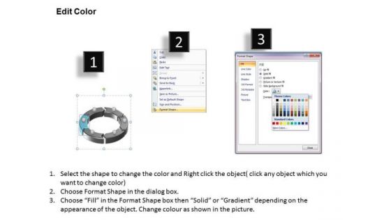 PowerPoint Design Teamwork Process Diagram Ppt Slide