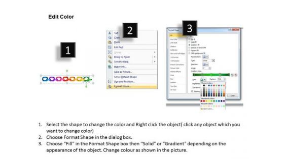 PowerPoint Designs Chains Process Teamwork Ppt Slides