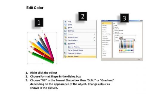 PowerPoint Designs Chart Crayons And Pencils Ppt Layout