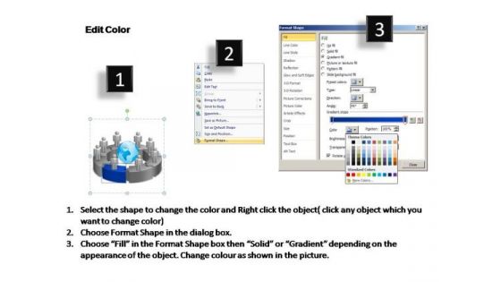PowerPoint Designs Circular Chart With Globe Ppt Design
