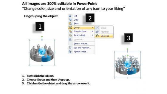 PowerPoint Designs Circular Chart With Globe Ppt Designs