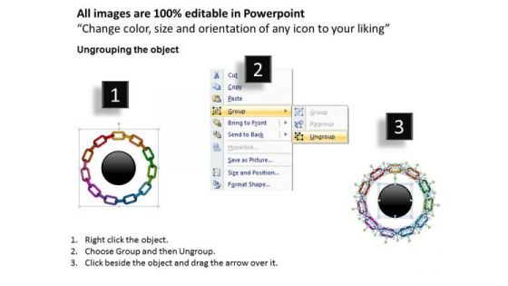 PowerPoint Designs Circular Process Circular Gears Ppt Presentation