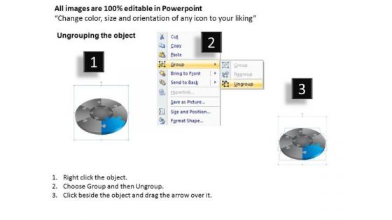 PowerPoint Designs Company Pie Chart Puzzle Process Ppt Presentation