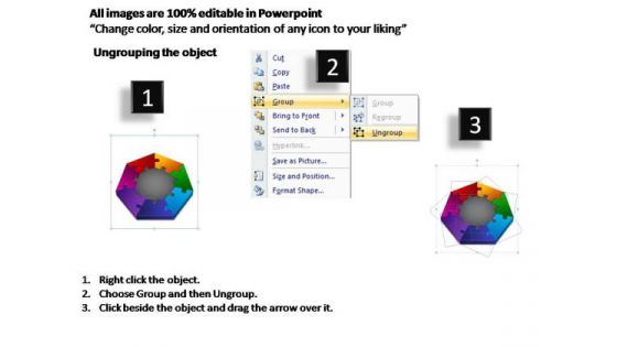PowerPoint Designs Company Puzzle Structure Ppt Template