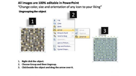 PowerPoint Designs Company Rectangular Jigsaw Puzzle Ppt Themes