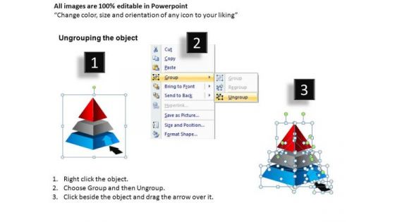PowerPoint Designs Corporate Strategy Pyramid Ppt Slides