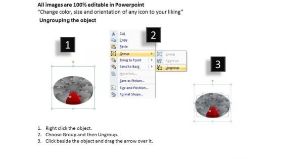 PowerPoint Designs Diagram Puzzle Segment Pie Chart Ppt Slides