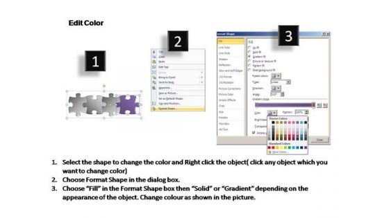 PowerPoint Designs Editable Business Stages Puzzle Ppt Design Slides
