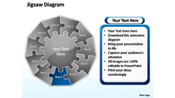 PowerPoint Designs Editable Multiple Jigsaw Ppt Presentation
